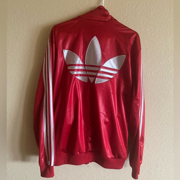 Adidas Vintage Originals Red Track Jacket Men’s L/XL - Picture 2 of 2